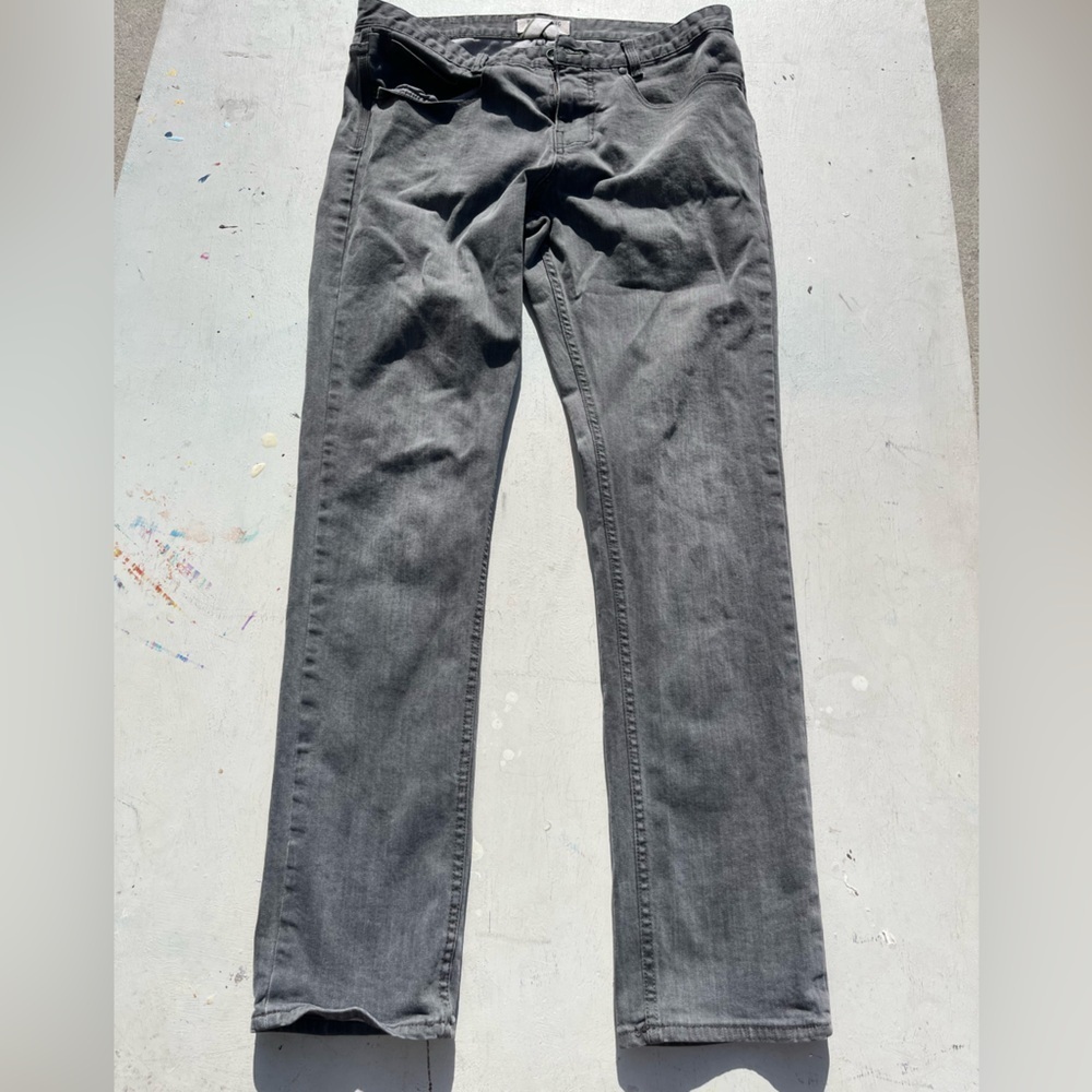 Men's Billabong Jeans Gray Denim Solid 34 City Hip Slim Beach Surf College Night